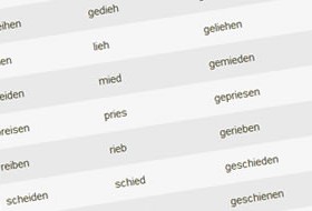 Неправильные глаголы немецкого по группам